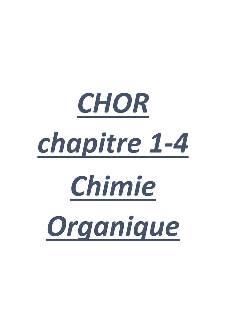Boverie Cours Chimie Organique chapitre 1-4