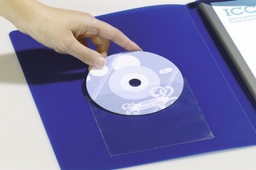 Pochette transparente adhésive CD/DVD