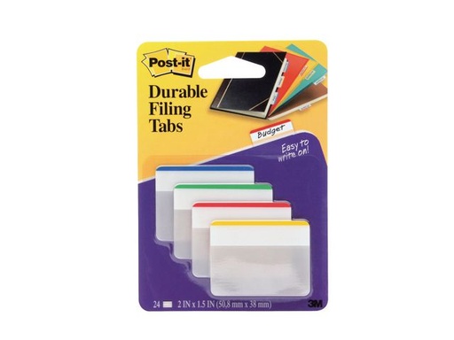 Post-it Index solides classement onglets grand format 50,8 x 38 mm assorties couleurs 4 x 6 