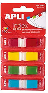 Cavalier autocollant index
