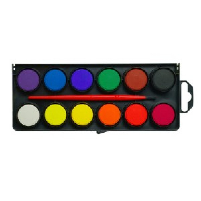 Pastilles gouache 12 couleurs