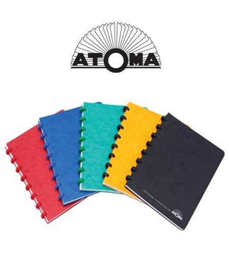 Cahier à anneaux quadrillé A4 ATOMA